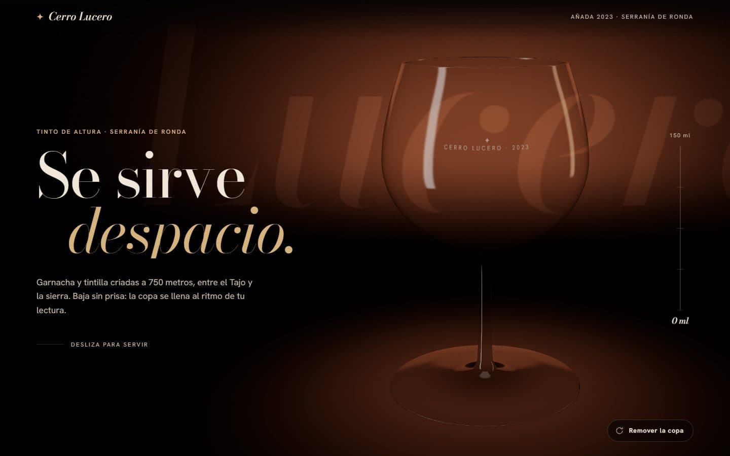 Lo que generó la IA con el prompt Completo de Copa de vino 3D